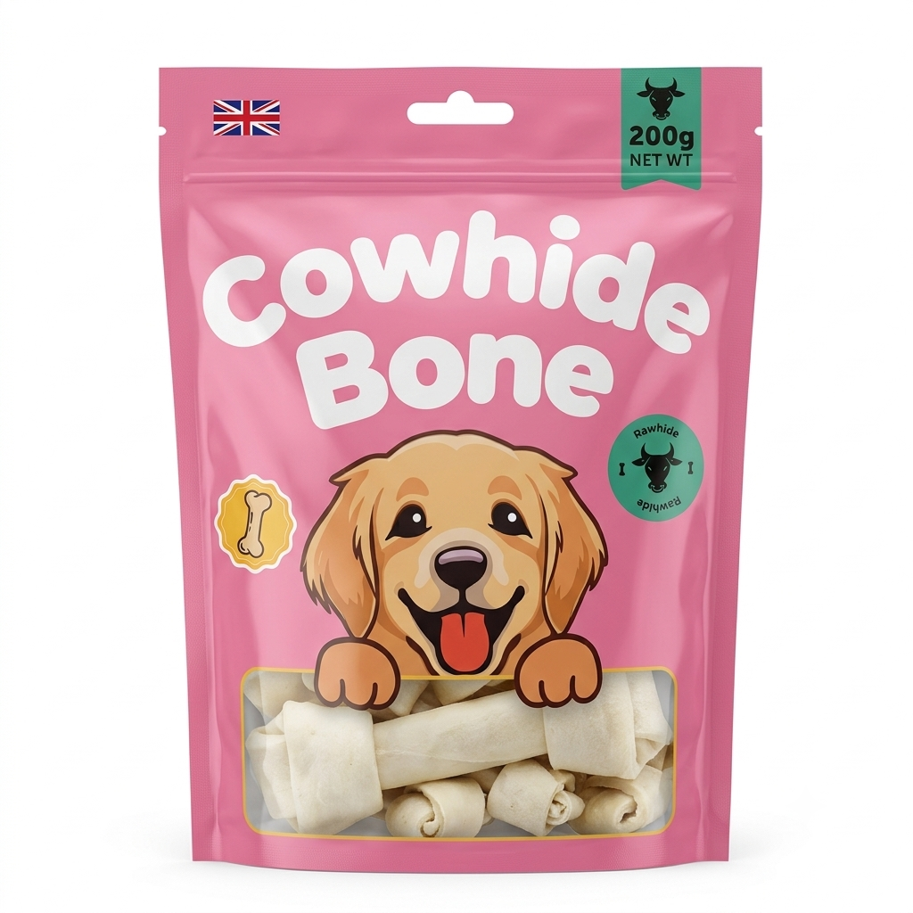 Cowhide Bone Snack Treat