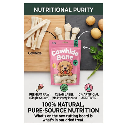 Cowhide Bone Snack Treat