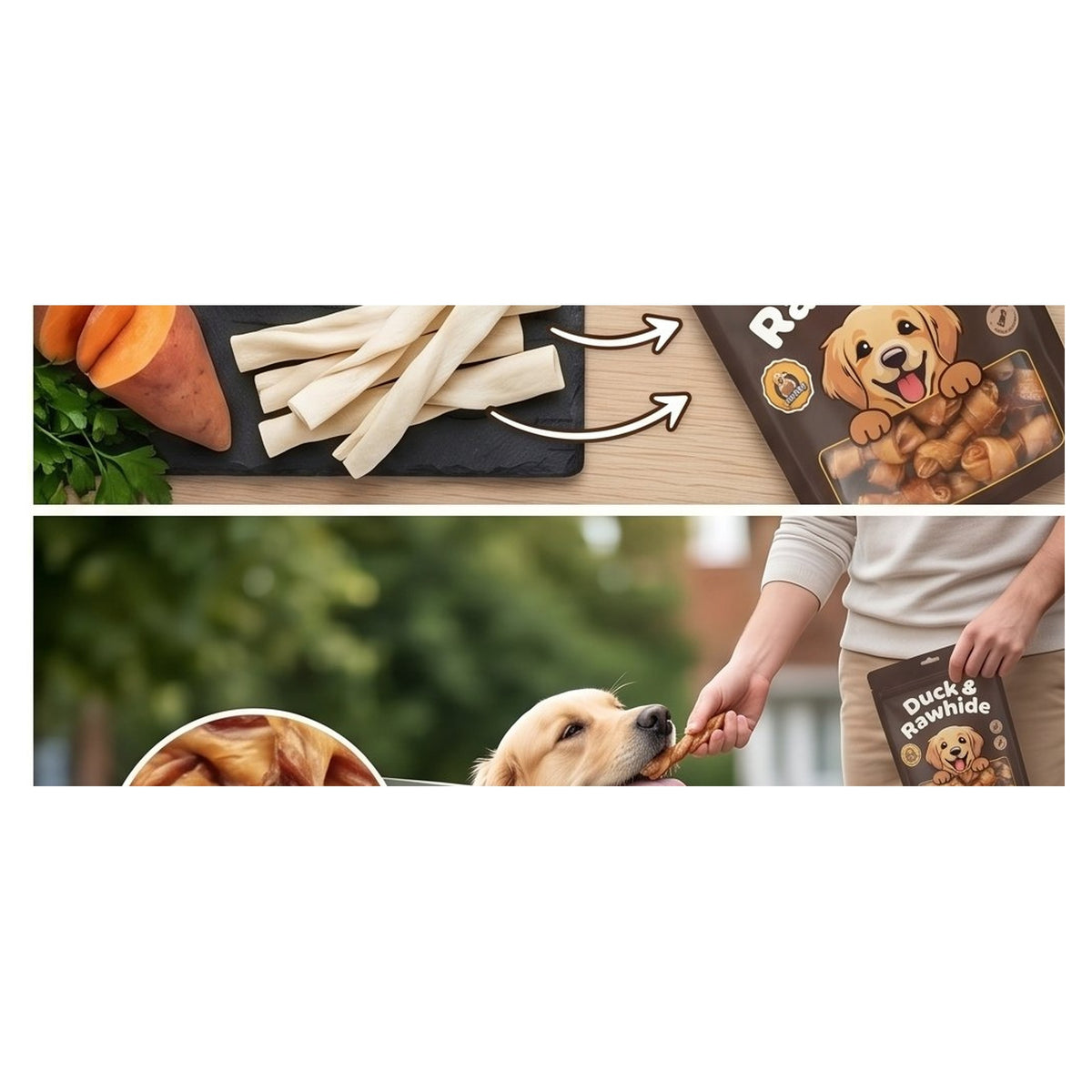Duck Rawhide Snack Treat