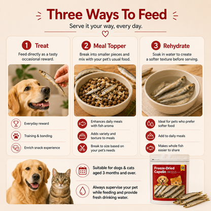 Freeze-Dried Capelin Fish Treats
