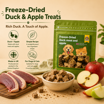 Freeze Dried - Duck & Apple Treats