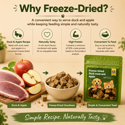 Freeze Dried - Duck & Apple Treats