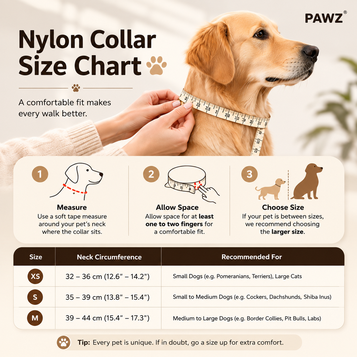 Pawz Please Explorer Nylon Collar