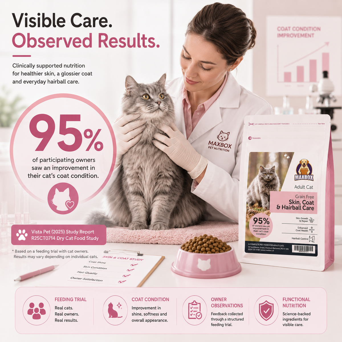Cat Dry Food - Skin Coat & Hairball Care 1.5kg