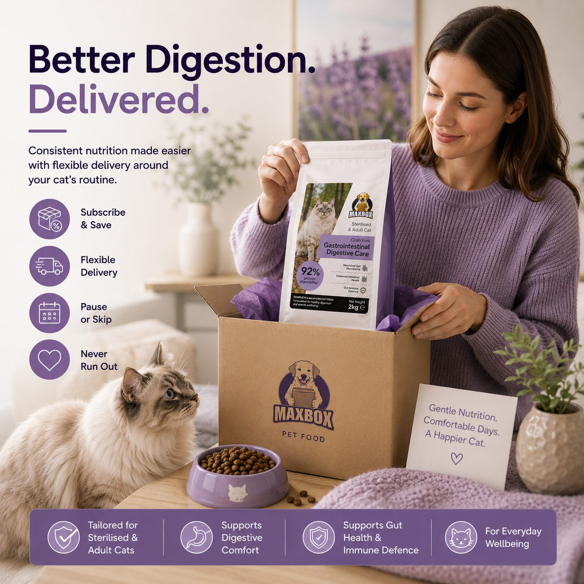 Cat Dry Food - Digestive Care 1.5kg
