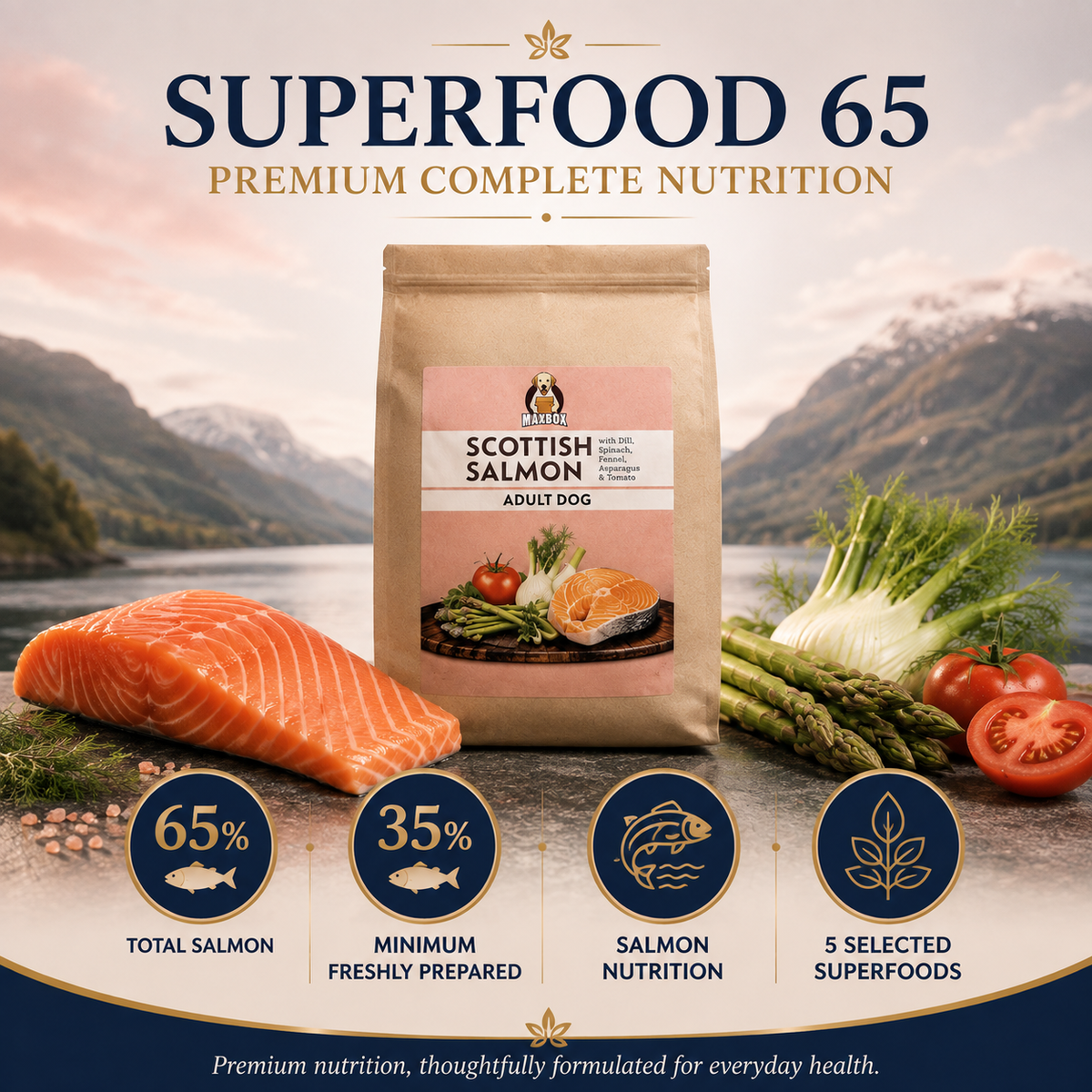 Dog Super Food - Scottish Salmon with Dill