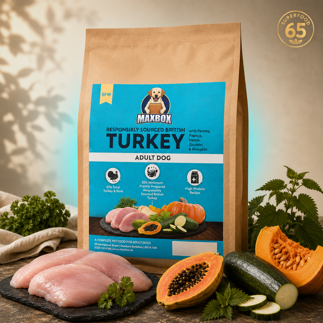 Dog Super Food - Free-Range Turkey with Parsley