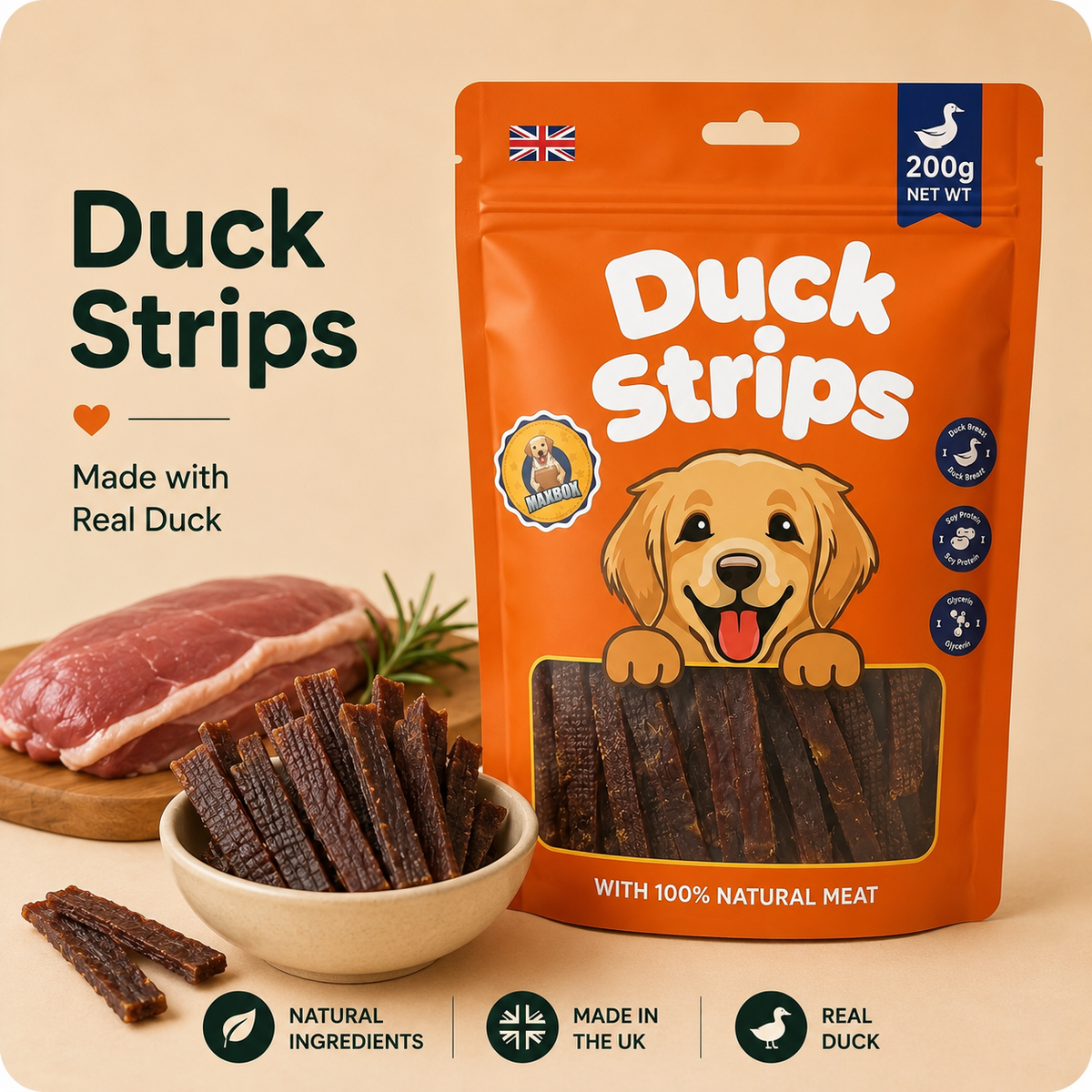 Duck Strips Snack Treat