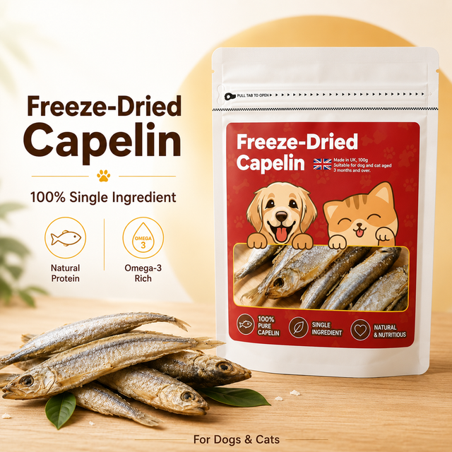 Freeze-Dried Capelin Fish Treats