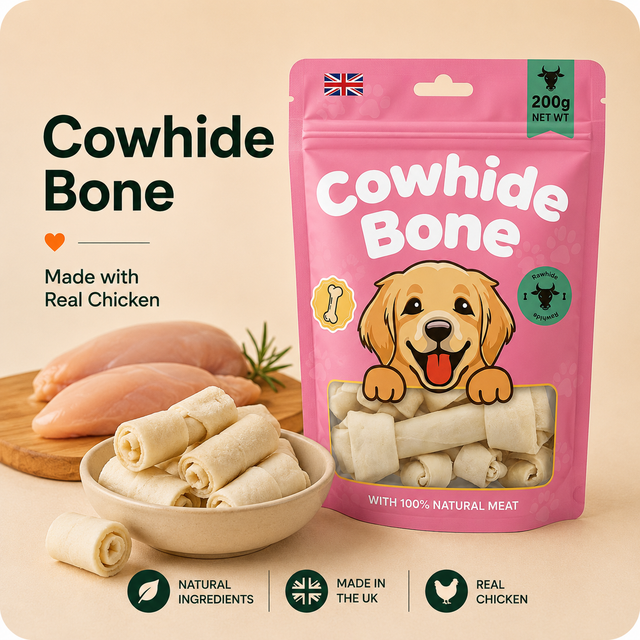 Cowhide Bone Snack Treat