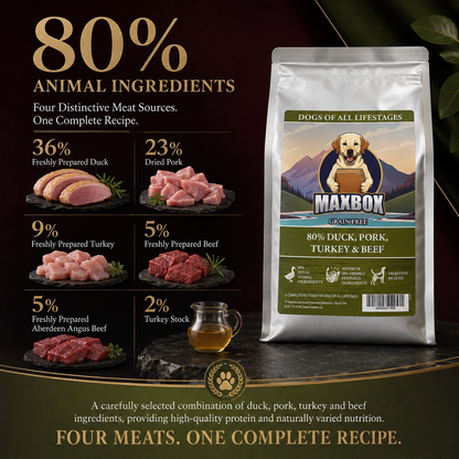 Signature 80 - Duck, Pork, Turkey & Beef Grain Free Dog Food 2kg